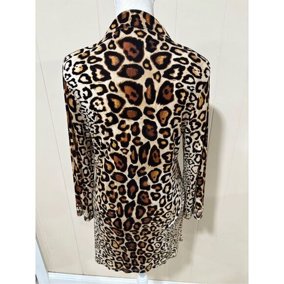 Top, Christina Women’s Top, size S, Animal Print with Metal Embellishments, long - Picture 4 of 4